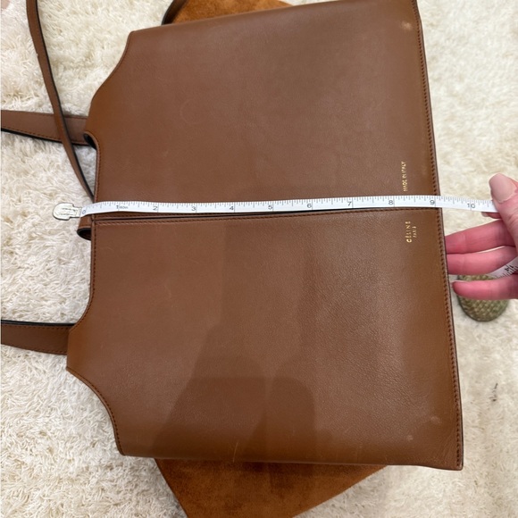 Celine Trifold Calfskin Leather and Suede Tote Bag - Picture 11 of 14